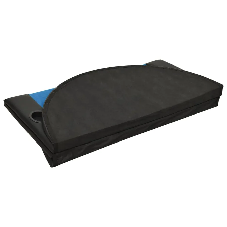 Dessus de table de poker pliable 10 joueurs Bleu 208x106x3 cm - 5