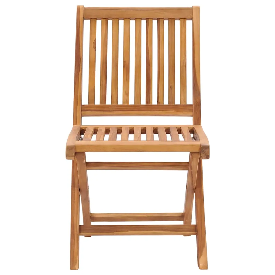 Chaises de jardin lot de 2 et coussins anthracite Bois de teck - 4
