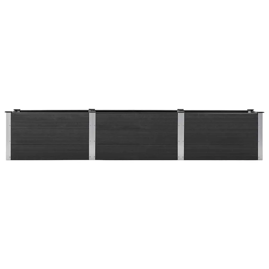 Plate-forme surélevée de jardin 300x50x54 cm WPC Gris - 3