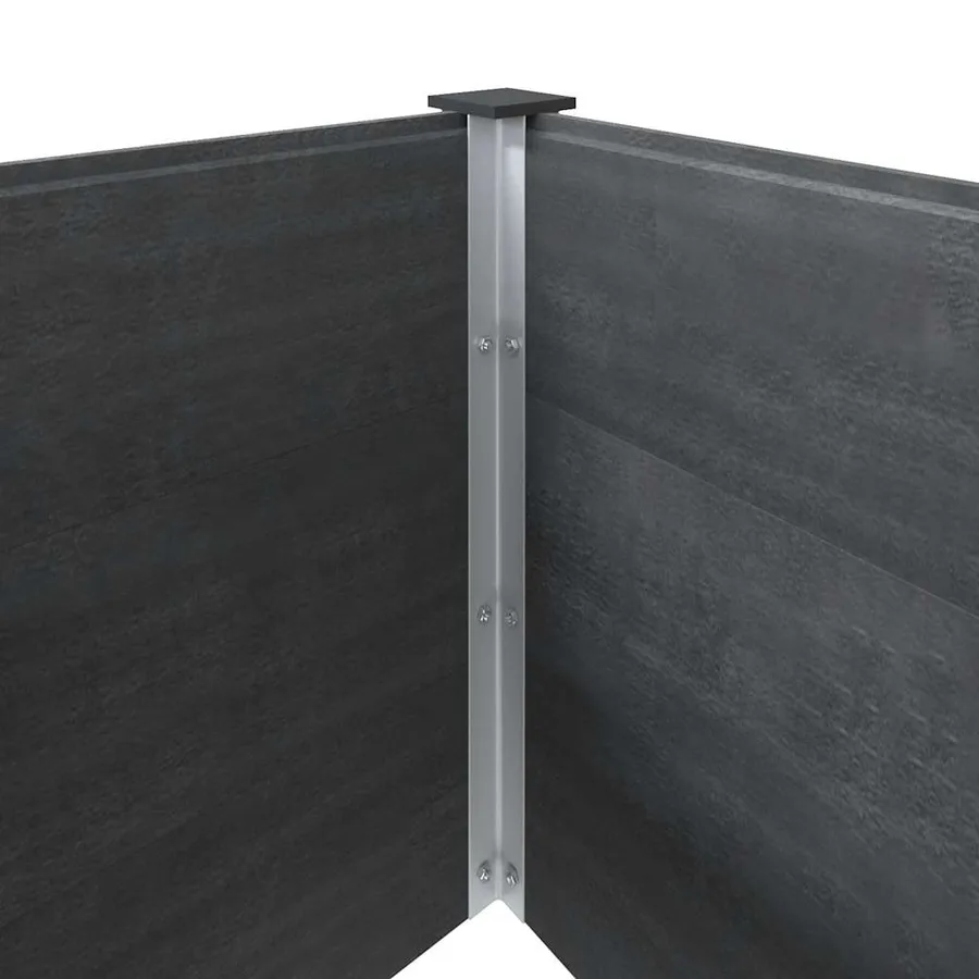 Plate-forme surélevée de jardin 300x50x54 cm WPC Gris - 6