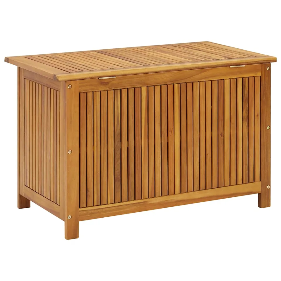 Boîte de rangement de jardin 90x50x58 cm bois d'acacia massif - 6