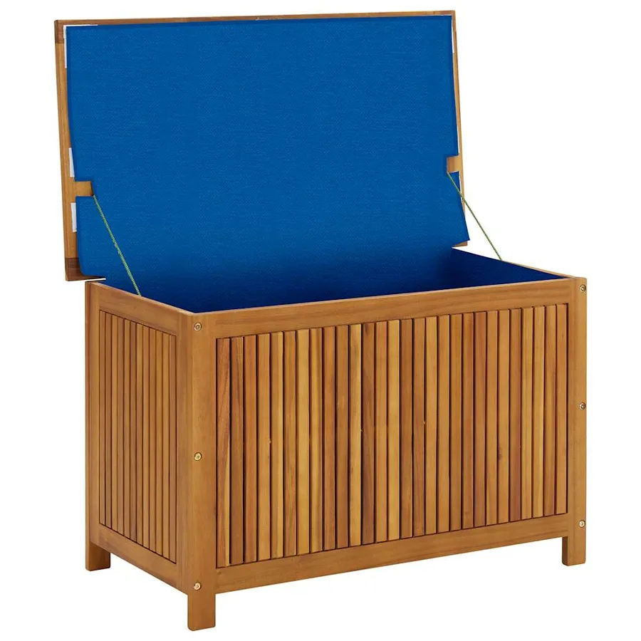 Boîte de rangement de jardin 90x50x58 cm bois d'acacia massif - 7