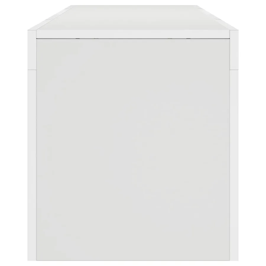 Meuble TV avec lumières LED Blanc 140x36,5x40 cm - 10
