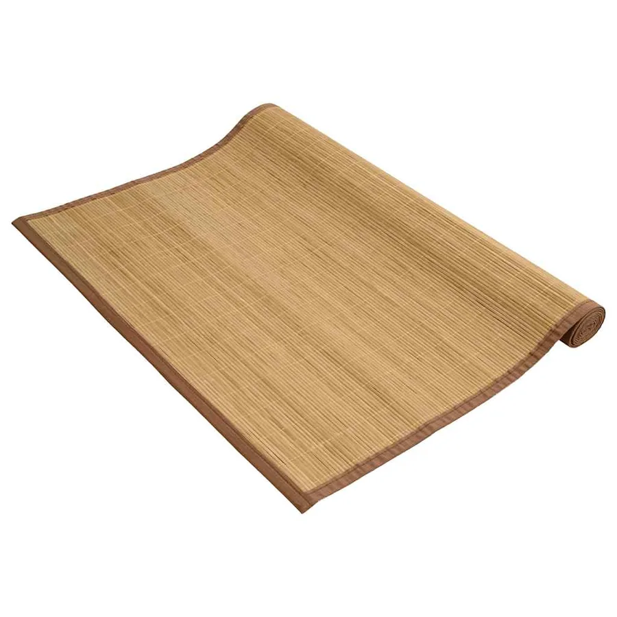 Tapis en bambou 100x160 cm Marron - 3