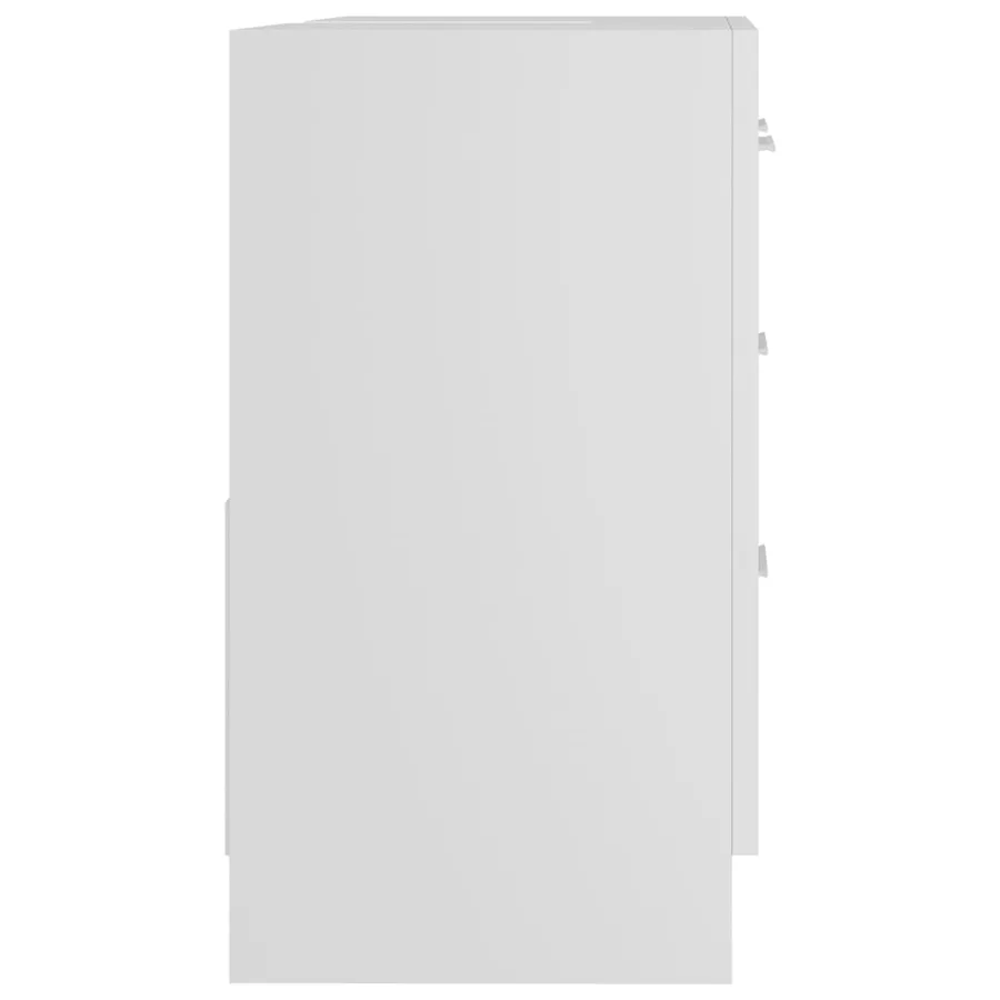 Armoire d'évier Blanc 63x30x54 cm Bois d'ingénierie - 6