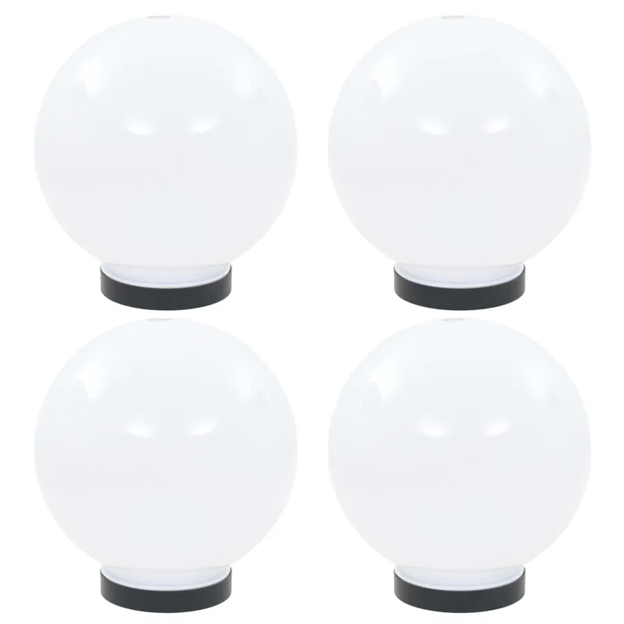 Lampes à LED sous forme de boule 4 pcs Sphérique 20 cm PMMA