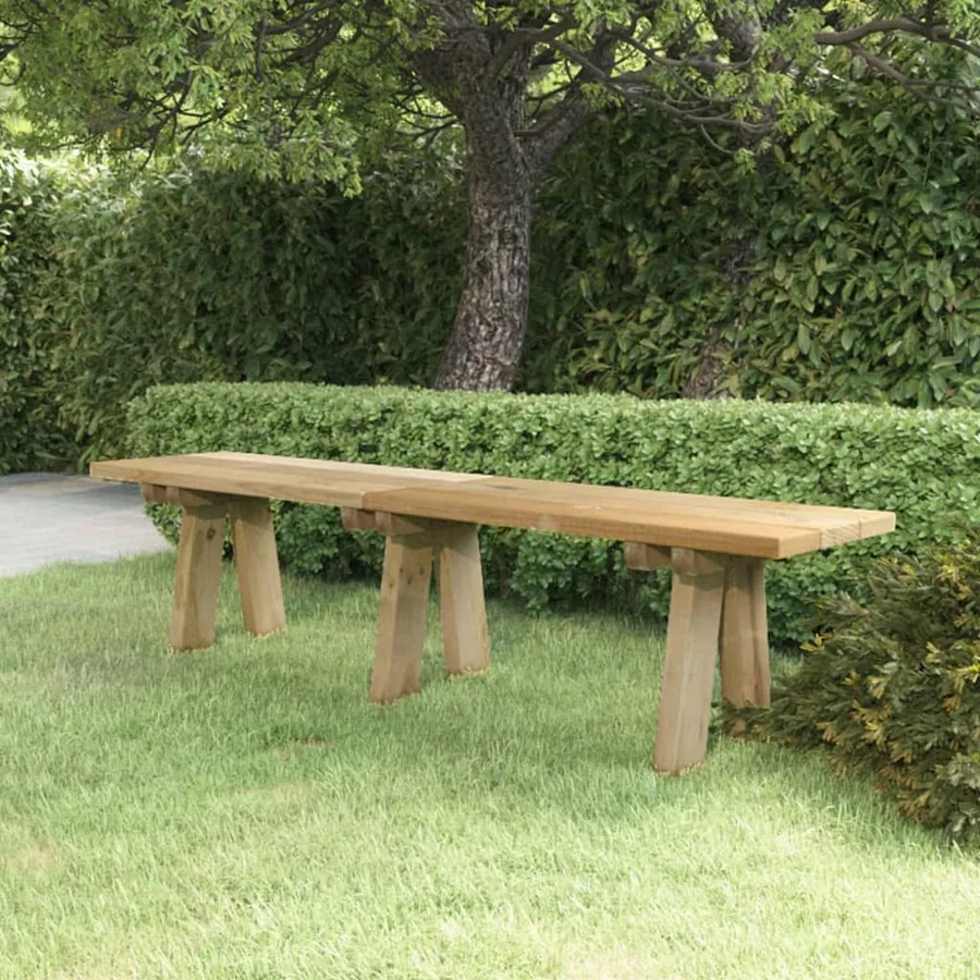 Banc de jardin 160 cm bois de pin massif imprégné