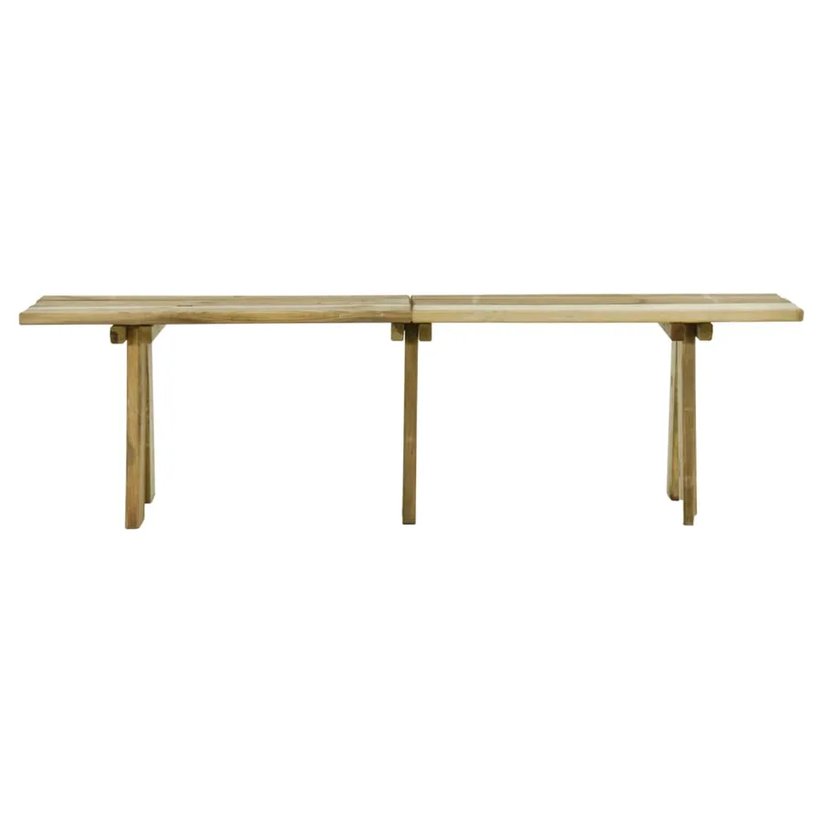 Banc de jardin 160 cm bois de pin massif imprégné - 3
