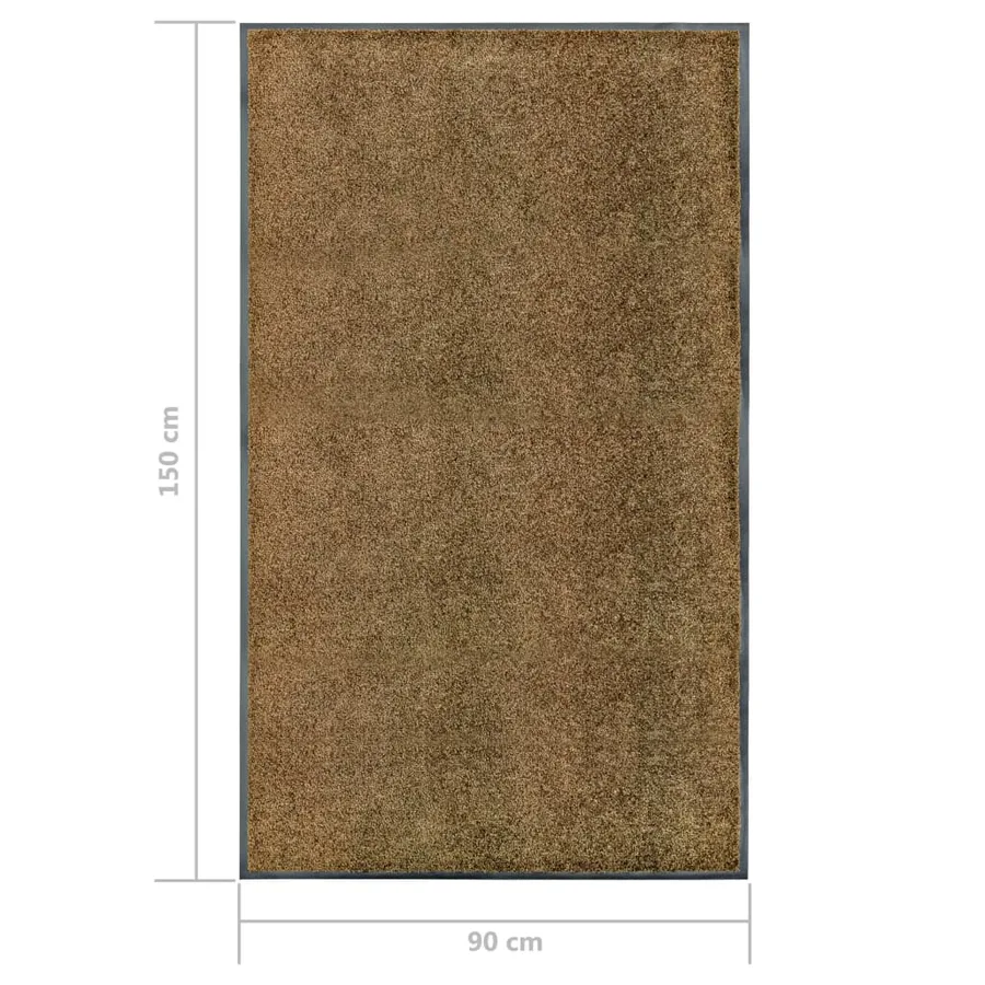 Paillasson lavable Marron 90x150 cm - 6