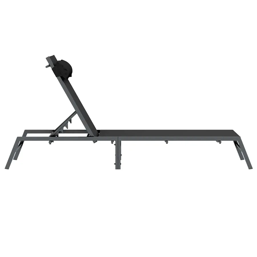 Chaise longue acier anthracite - 13