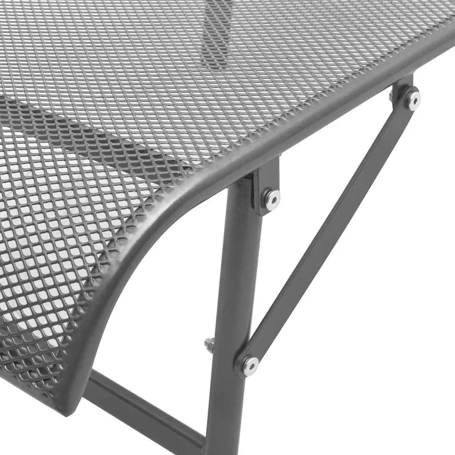 Chaise longue acier anthracite - 7