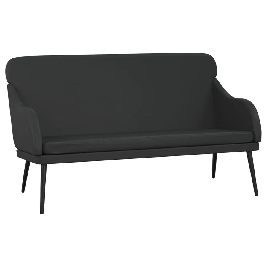 Banc Noir 110x76x80 cm Similicuir - 2