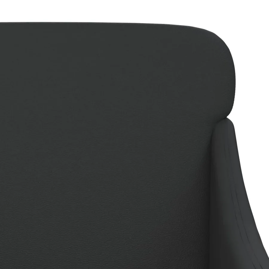 Banc Noir 110x76x80 cm Similicuir - 6