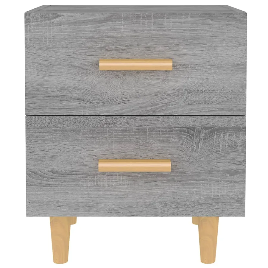 Tables de chevet 2 pcs Sonoma gris 40x35x47,5 cm - 3