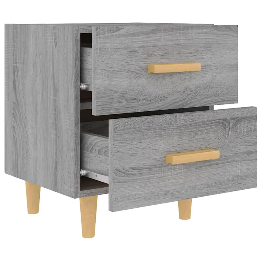 Tables de chevet 2 pcs Sonoma gris 40x35x47,5 cm - 5