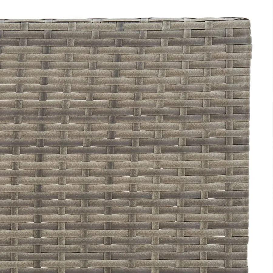 Table de bistrot pliante Gris 55x54x71 cm Résine tressée - 7