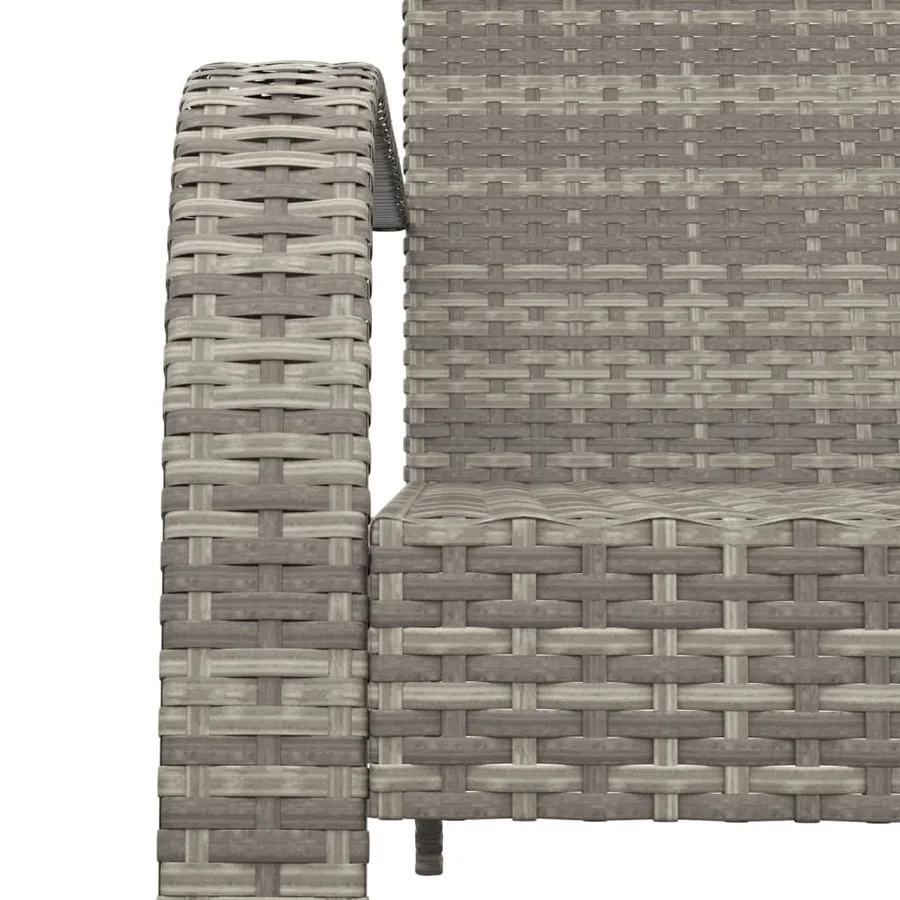 Chaise de jardin Adirondack Gris Résine tressée - 6