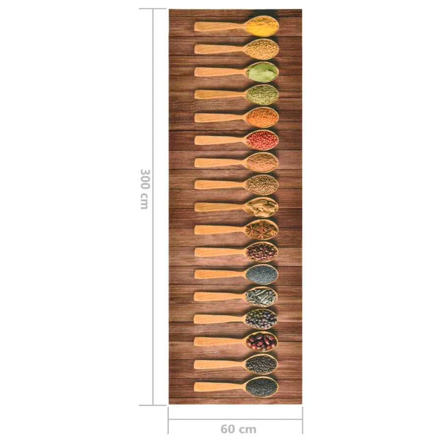 Tapis de cuisine lavable Cuillères 60x300 cm - 6