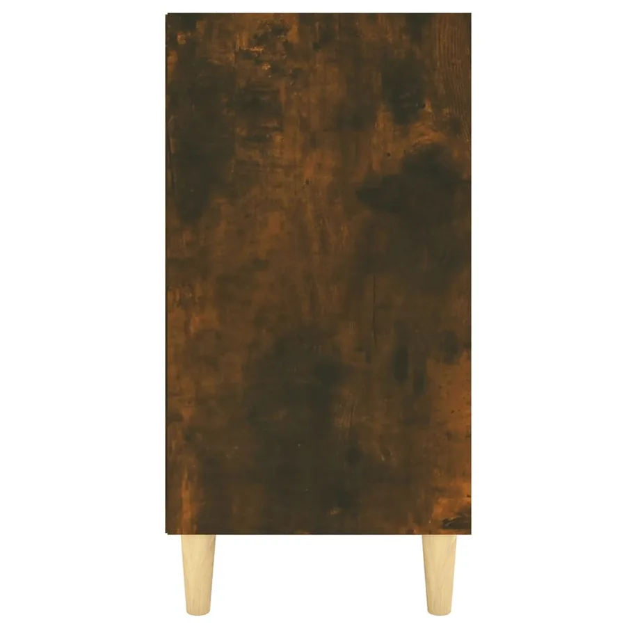 Buffet chêne fumé 103,5x35x70 cm bois d'ingénierie - 5