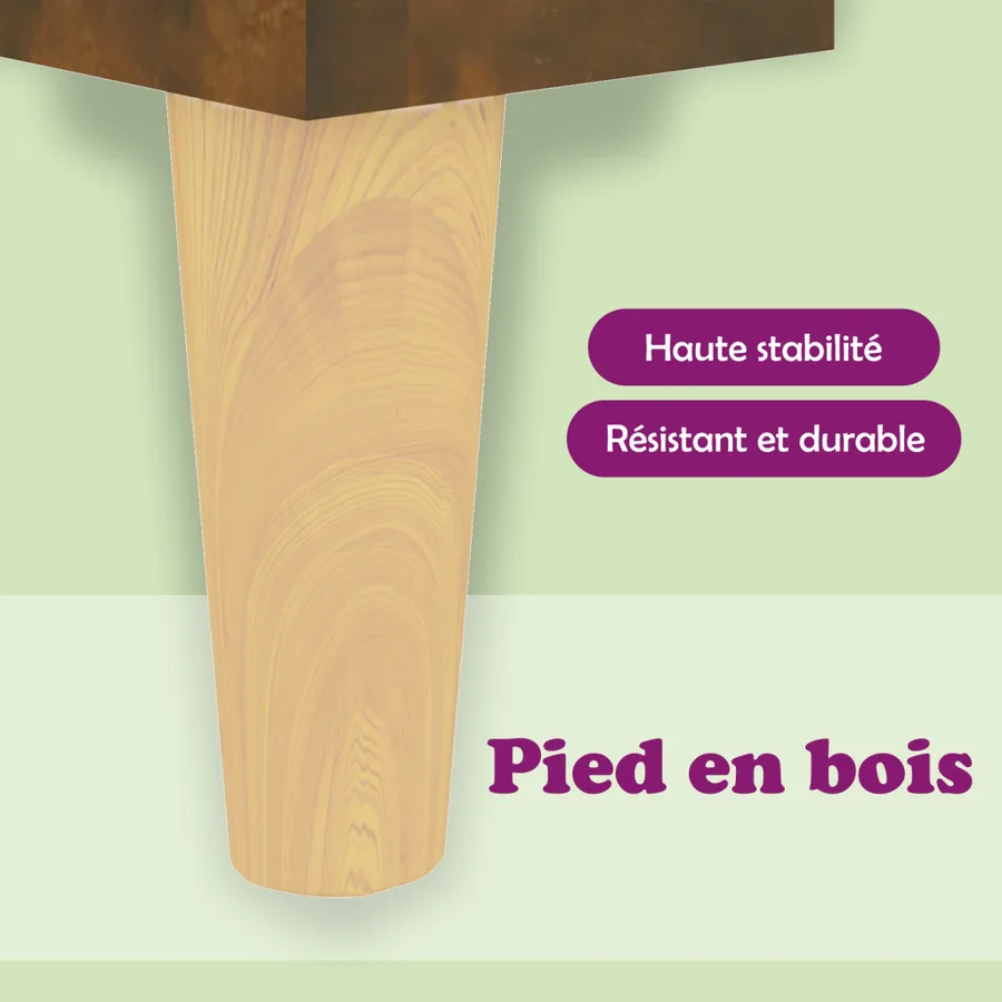 Buffet chêne fumé 103,5x35x70 cm bois d'ingénierie - 8