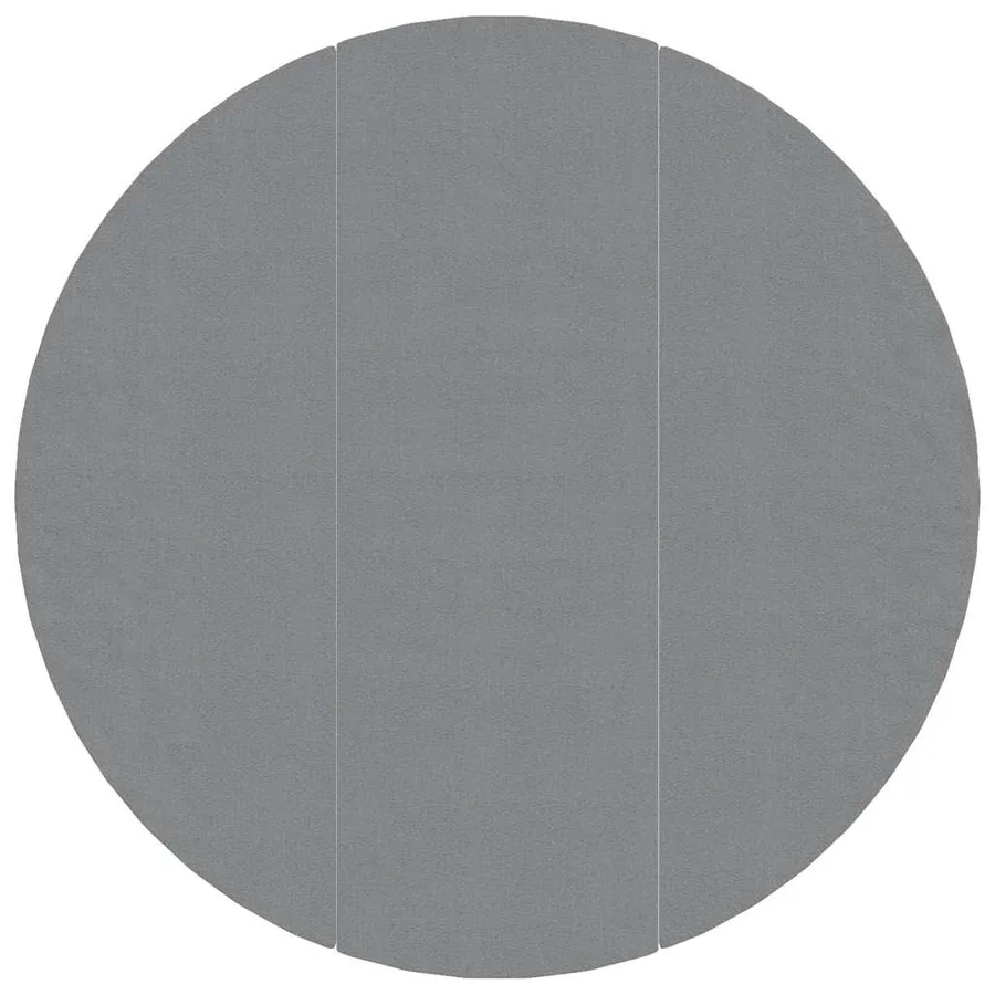 Bâche de piscine gris clair Ø396 cm géotextile polyester - 3