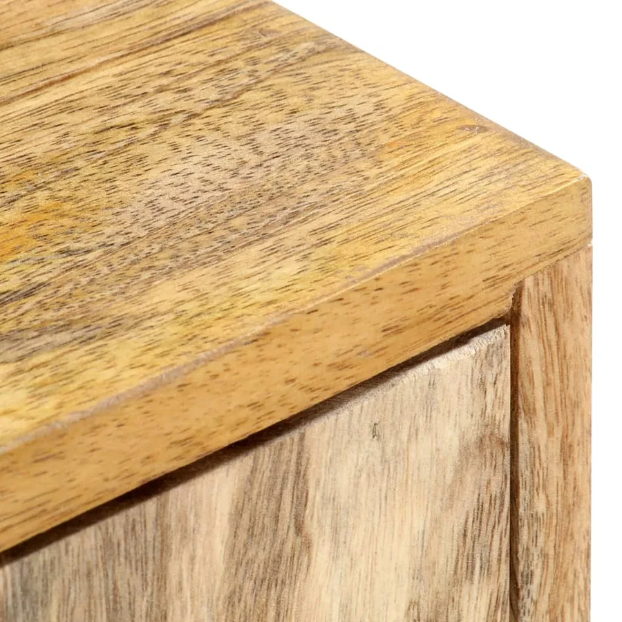Meuble TV 140x30x50 cm Bois massif de manguier - 7