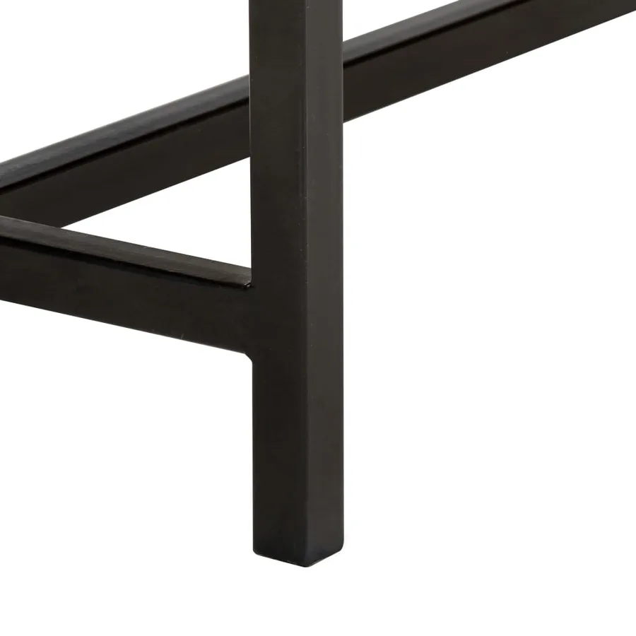 Meuble TV 140x30x50 cm Bois massif de manguier - 8