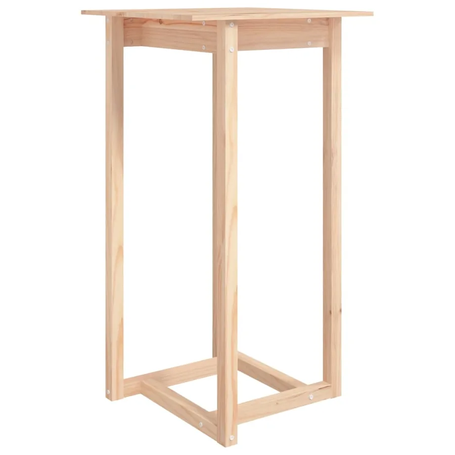 Ensemble de bar 3 pcs Bois de pin massif - 6