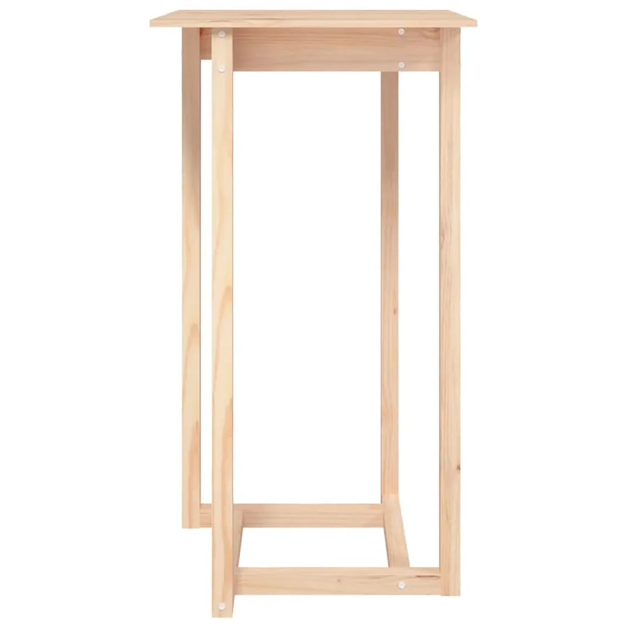 Ensemble de bar 3 pcs Bois de pin massif - 7