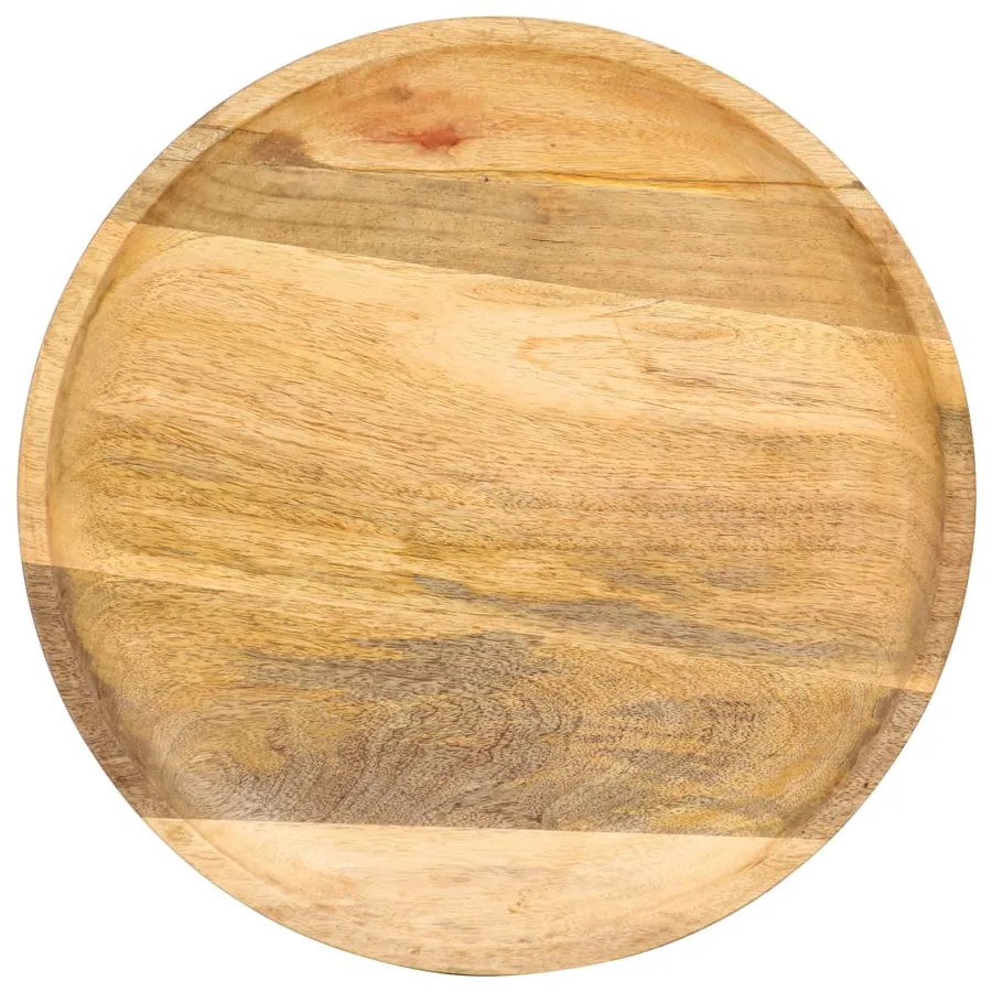 Table d'appoint ronde 43x43x66 cm Bois de manguier massif - 3