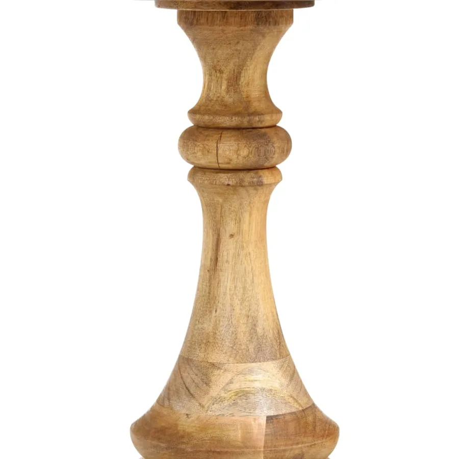 Table d'appoint ronde 43x43x66 cm Bois de manguier massif - 5