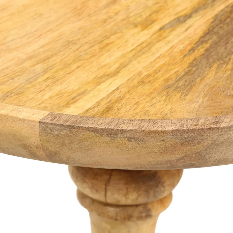 Table d'appoint ronde 43x43x66 cm Bois de manguier massif - 6
