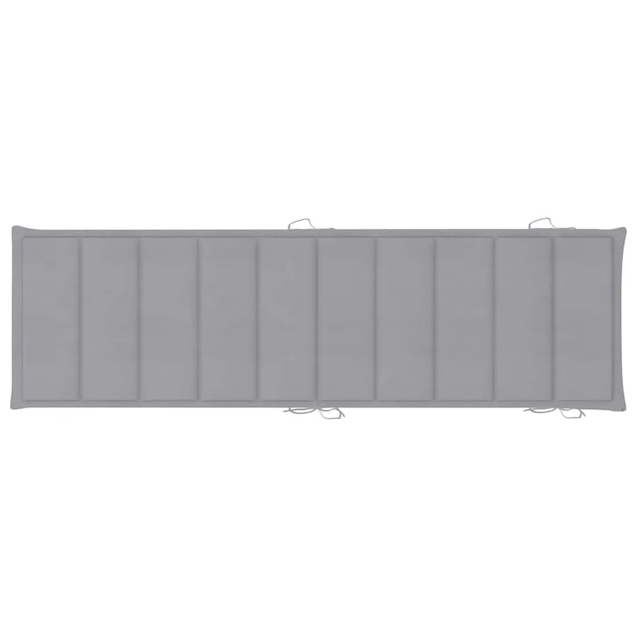 Chaises longues lot de 2 avec coussins Bois d'acacia solide - 10