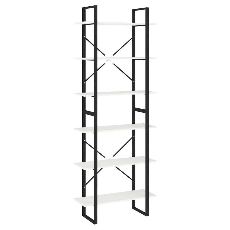 Armoire haute Blanc 80x30x210 cm Bois de pin solide - 2