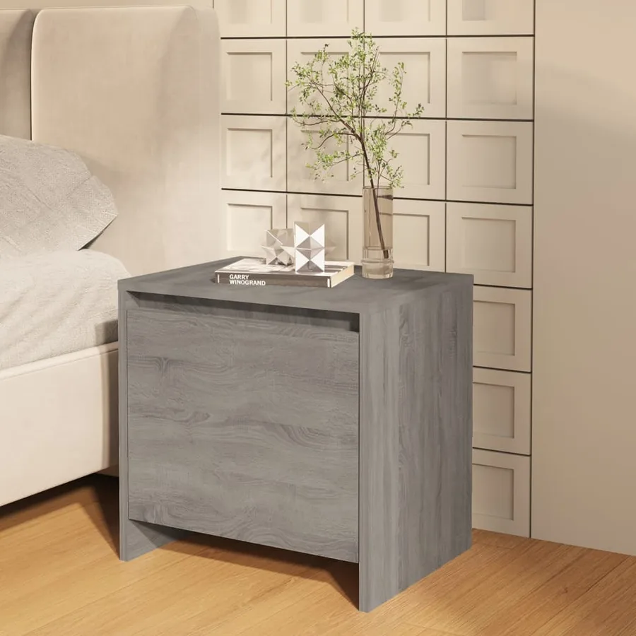 Tables de chevet 2 pcs Sonoma gris 45x34x44,5cm bois ingénierie - 3