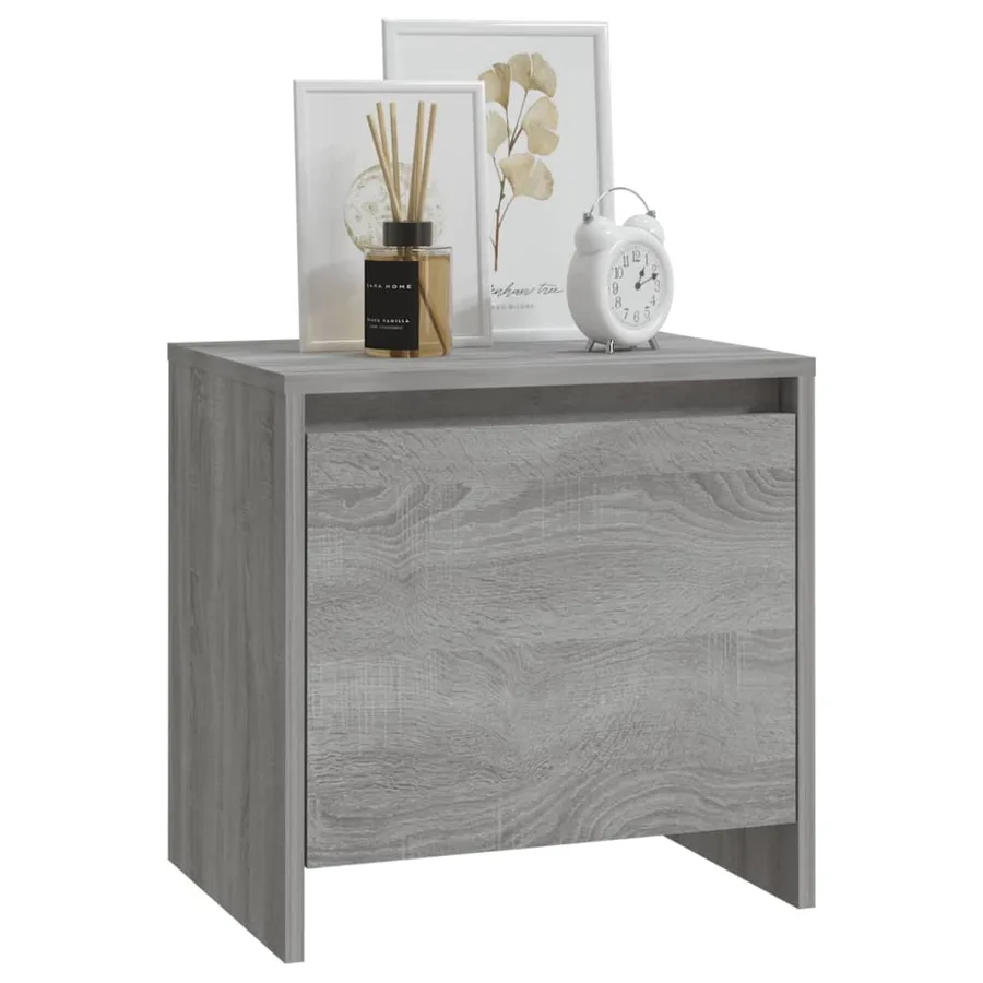 Tables de chevet 2 pcs Sonoma gris 45x34x44,5cm bois ingénierie - 4