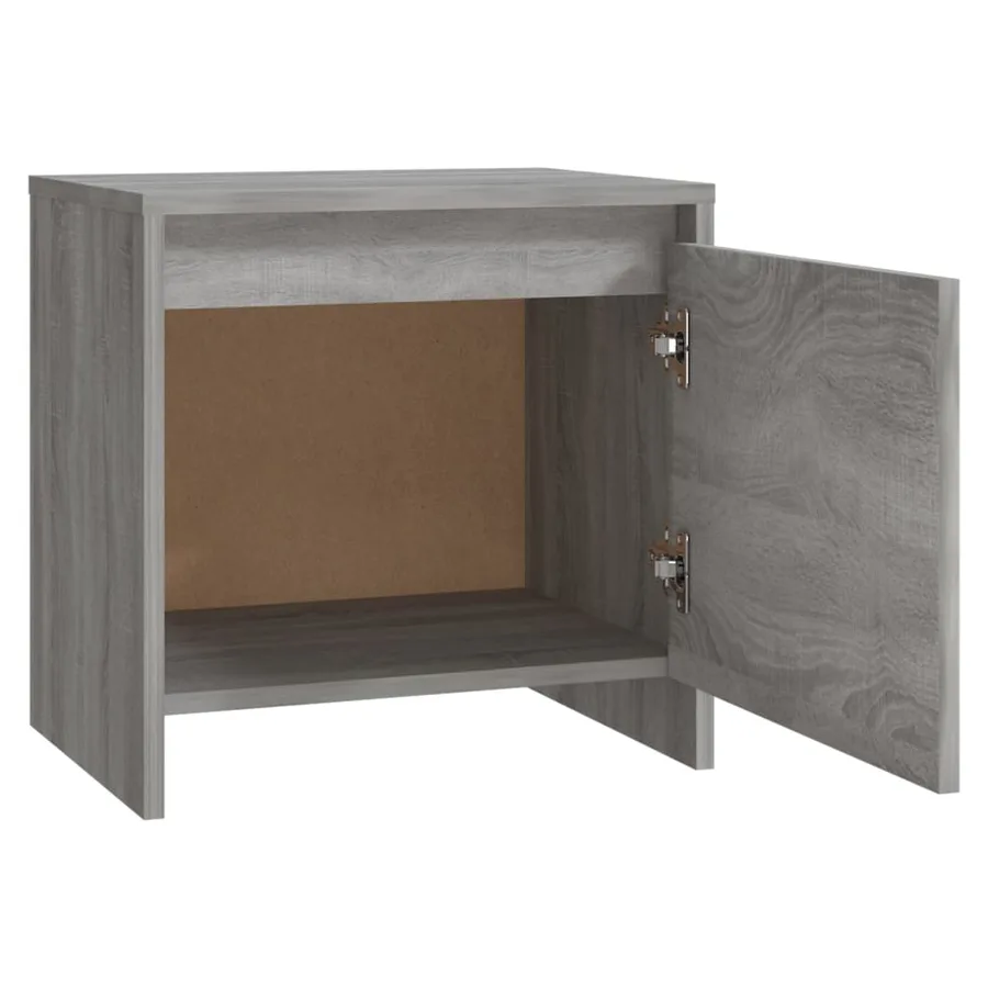 Tables de chevet 2 pcs Sonoma gris 45x34x44,5cm bois ingénierie - 6