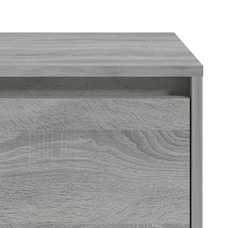 Tables de chevet 2 pcs Sonoma gris 45x34x44,5cm bois ingénierie - 9