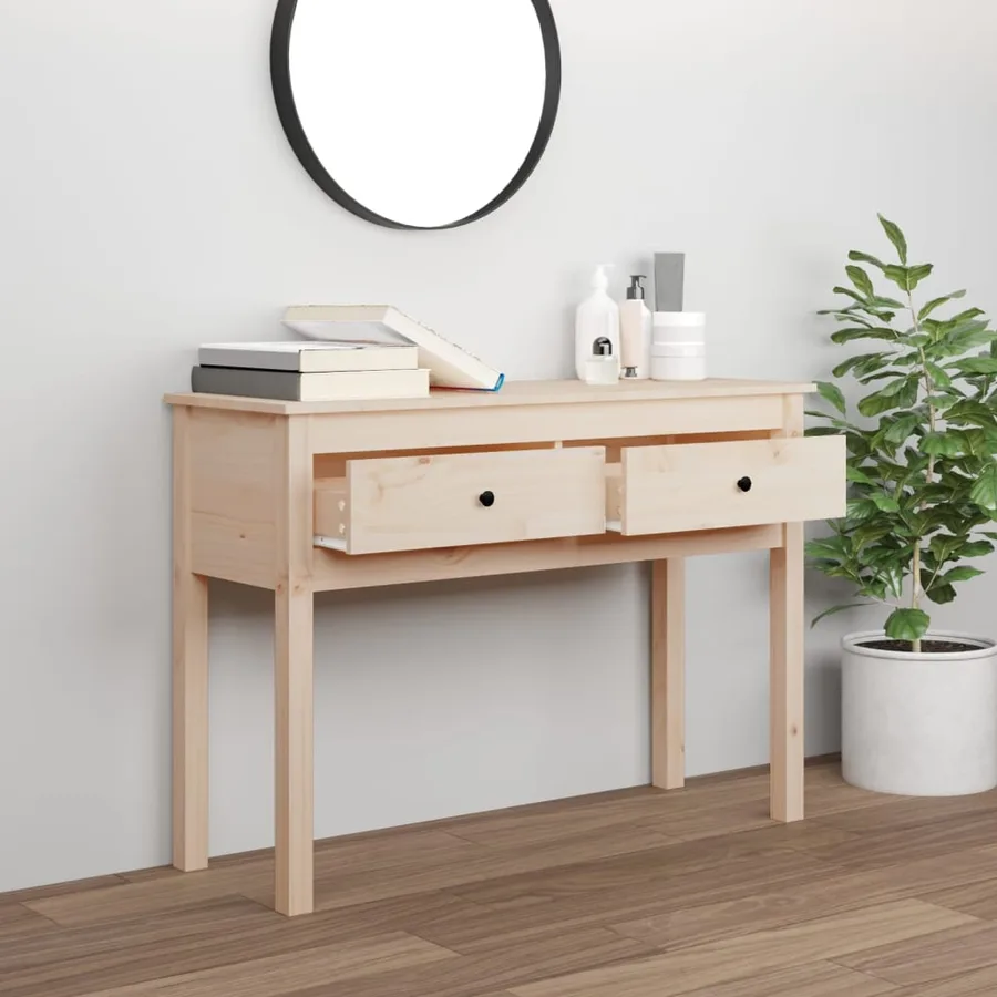 Table console 100x35x75 cm Bois massif de pin - 3