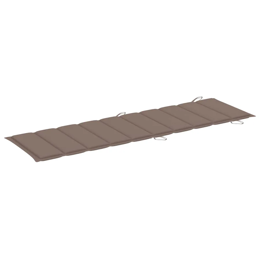 Chaise longue de jardin avec coussin Bois d'acacia solide - 10
