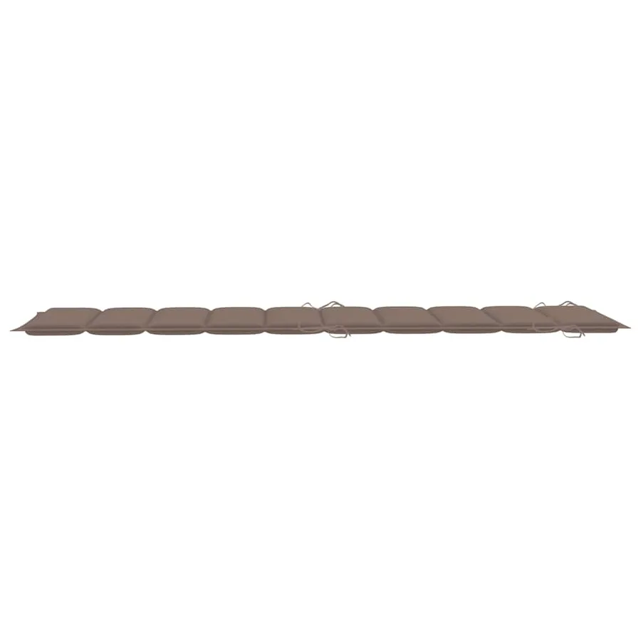 Chaise longue de jardin avec coussin Bois d'acacia solide - 12