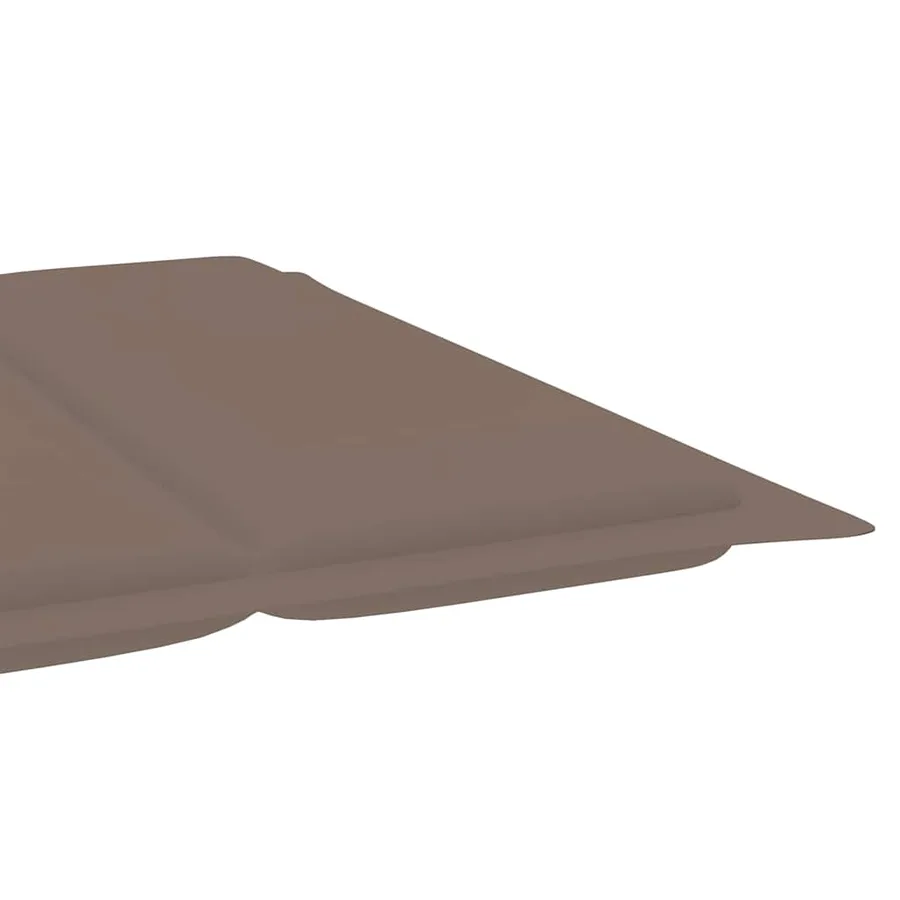 Chaise longue de jardin avec coussin Bois d'acacia solide - 8