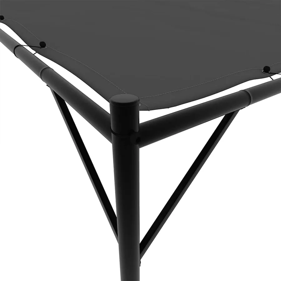 Belvédère anthracite 4x4 m 180 g/m² tissu et acier - 7