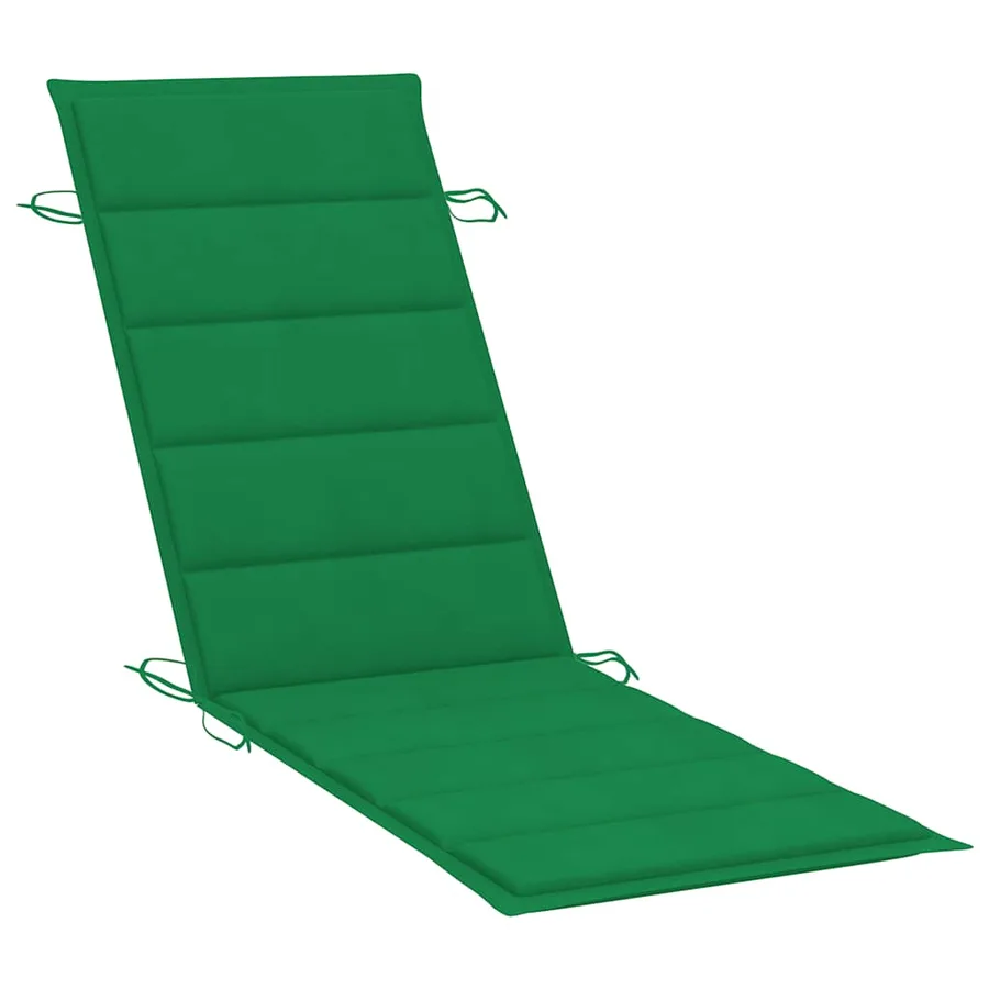 Chaise longue de jardin avec coussin Bois d'acacia solide - 7