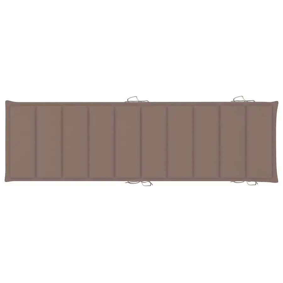 Chaises longues lot de 2 avec coussins Bois d'acacia solide - 10