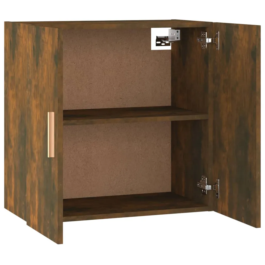 Armoire murale Chêne fumé 60x30x60 cm Bois d'ingénierie - 8