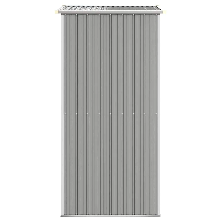 Abri de jardin Gris clair 192x108x223 cm Métal galvanisé - 5