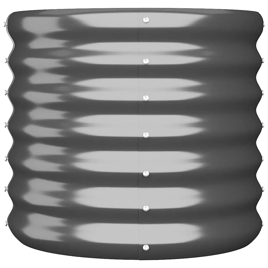 Jardinière Acier galvanisé 40x40x36 cm Anthracite - 3