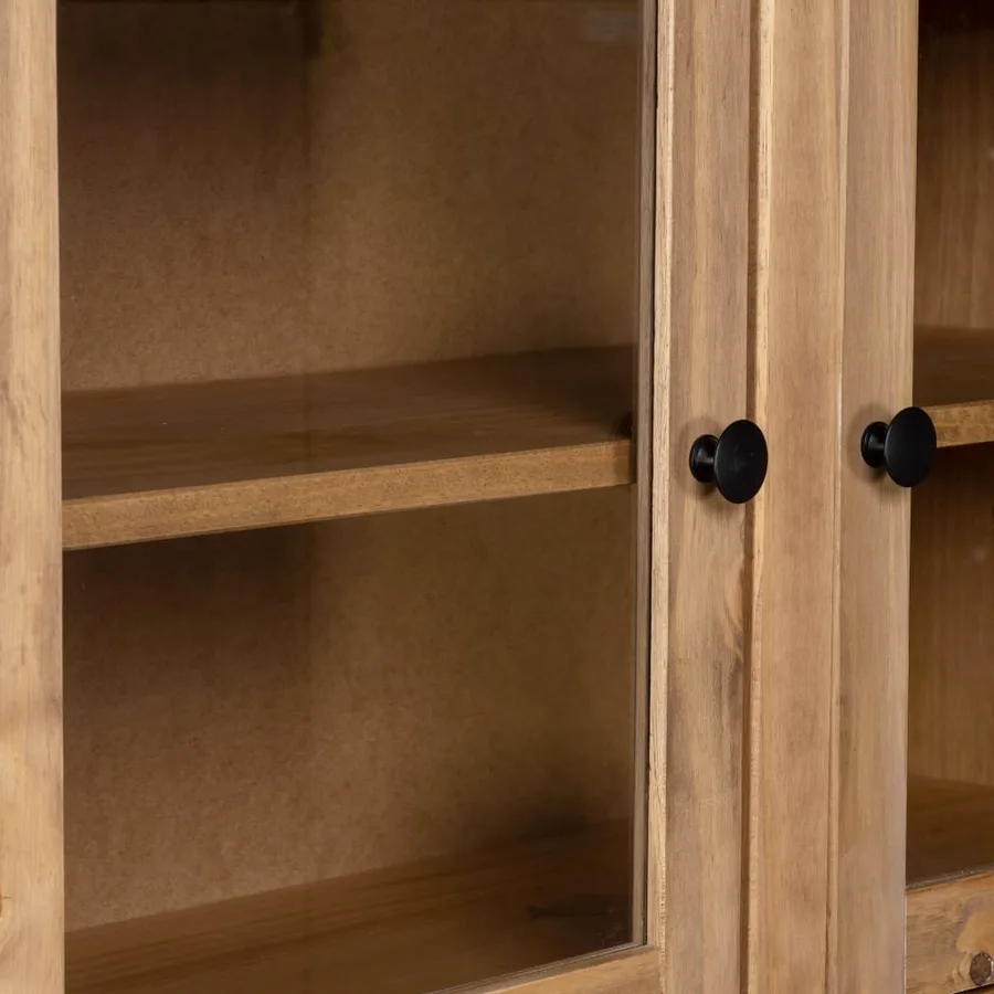 Buffet haut 93x40,5x180 cm Pin Gamme Panama - 5
