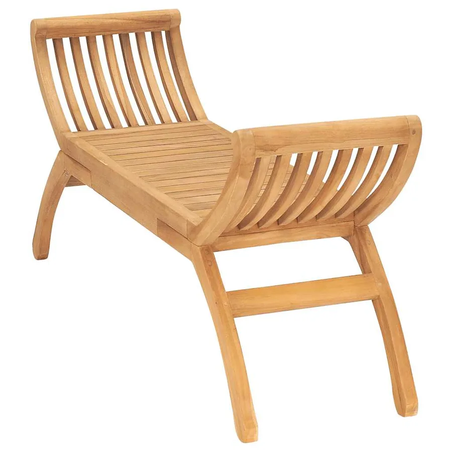 Banc de jardin 126 cm Bois de teck solide - 3